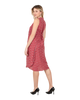 ME - Anna Rainn Elegant Versatile Tie Panel Dress for Women - Becoming You - Haute Red