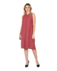 ME - Anna Rainn Elegant Versatile Tie Panel Dress for Women - Becoming You - Haute Red