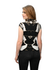 High Neck Cap Sleeve Top (NEW!) - Torn Paper