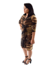 Classic Fit Wrap Dress, G.I. Jane Army Print