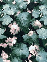 Faux Wrap Dress - Floral Dream, Moss Green/Pink