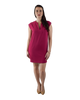 V-Neck Shift Dress, Pink