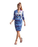 Zacket Set (Zoom Jacket and Skirt - Buy as a Set Or Buy Separately) - Blue Swirls